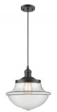 Innovations Lighting 201C-OB-G542 - Oxford - 1 Light - 12 inch - Oil Rubbed Bronze - Cord hung - Mini Pendant