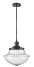 Innovations Lighting 201C-OB-G544 - Oxford - 1 Light - 12 inch - Oil Rubbed Bronze - Cord hung - Mini Pendant
