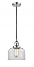 Innovations Lighting 201C-PC-G72 - Bell - 1 Light - 8 inch - Polished Chrome - Cord hung - Mini Pendant