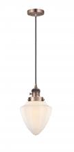 Innovations Lighting 201CSW-AC-G661-7 - Bullet - 1 Light - 7 inch - Antique Copper - Cord hung - Mini Pendant