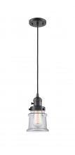 Innovations Lighting 201CSW-OB-G182S - Canton - 1 Light - 5 inch - Oil Rubbed Bronze - Cord hung - Mini Pendant