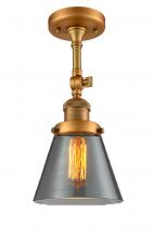 Innovations Lighting 201F-BB-G63 - Cone - 1 Light - 6 inch - Brushed Brass - Semi-Flush Mount