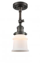 Innovations Lighting 201F-OB-G181S - Canton - 1 Light - 5 inch - Oil Rubbed Bronze - Semi-Flush Mount