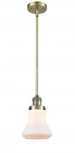 Innovations Lighting 201S-AB-G191 - Bellmont - 1 Light - 7 inch - Antique Brass - Stem Hung - Mini Pendant
