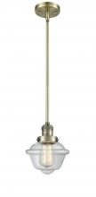 Innovations Lighting 201S-AB-G532 - Oxford - 1 Light - 8 inch - Antique Brass - Stem Hung - Mini Pendant