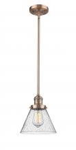 Innovations Lighting 201S-AC-G44 - Cone - 1 Light - 8 inch - Antique Copper - Stem Hung - Mini Pendant