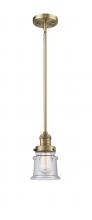 Innovations Lighting 201S-BB-G184S - Canton - 1 Light - 5 inch - Brushed Brass - Stem Hung - Mini Pendant
