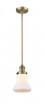 Innovations Lighting 201S-BB-G191 - Bellmont - 1 Light - 7 inch - Brushed Brass - Stem Hung - Mini Pendant