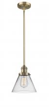 Innovations Lighting 201S-BB-G42 - Cone - 1 Light - 8 inch - Brushed Brass - Stem Hung - Mini Pendant