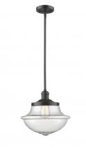 Innovations Lighting 201S-OB-G544 - Oxford - 1 Light - 12 inch - Oil Rubbed Bronze - Stem Hung - Mini Pendant