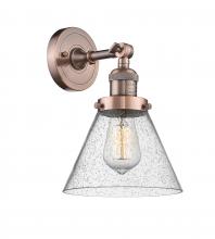 Innovations Lighting 203-AC-G44 - Cone - 1 Light - 8 inch - Antique Copper - Sconce