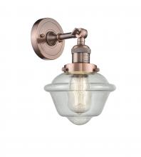 Innovations Lighting 203-AC-G534 - Oxford - 1 Light - 8 inch - Antique Copper - Sconce