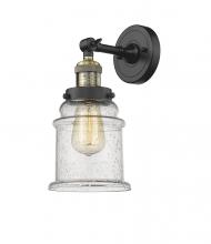 Innovations Lighting 203-BAB-G184 - Canton - 1 Light - 7 inch - Black Antique Brass - Sconce