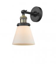 Innovations Lighting 203-BAB-G61 - Cone - 1 Light - 6 inch - Black Antique Brass - Sconce