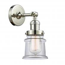 Innovations Lighting 203-PN-G182S - Canton - 1 Light - 5 inch - Polished Nickel - Sconce