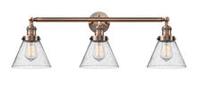Innovations Lighting 205-AC-G44 - Cone - 3 Light - 32 inch - Antique Copper - Bath Vanity Light