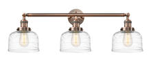Innovations Lighting 205-AC-G713 - Bell - 3 Light - 32 inch - Antique Copper - Bath Vanity Light