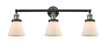 Innovations Lighting 205-BAB-G61 - Cone - 3 Light - 30 inch - Black Antique Brass - Bath Vanity Light
