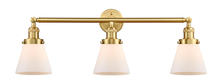 Innovations Lighting 205-SG-G61 - Cone - 3 Light - 30 inch - Satin Gold - Bath Vanity Light