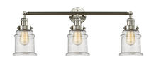 Innovations Lighting 205-SN-G184 - Canton - 3 Light - 30 inch - Brushed Satin Nickel - Bath Vanity Light