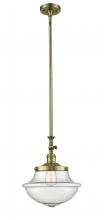 Innovations Lighting 206-AB-G544 - Oxford - 1 Light - 12 inch - Antique Brass - Stem Hung - Mini Pendant
