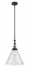 Innovations Lighting 206-BAB-G44-L - Cone - 1 Light - 12 inch - Black Antique Brass - Stem Hung - Mini Pendant