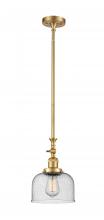 Innovations Lighting 206-SG-G74 - Bell - 1 Light - 8 inch - Satin Gold - Stem Hung - Mini Pendant