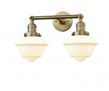 Innovations Lighting 208-BB-G531 - Oxford - 2 Light - 17 inch - Brushed Brass - Bath Vanity Light