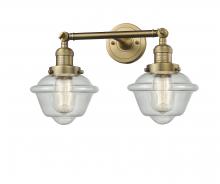 Innovations Lighting 208-BB-G534 - Oxford - 2 Light - 17 inch - Brushed Brass - Bath Vanity Light