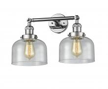 Innovations Lighting 208-PC-G74 - Bell - 2 Light - 19 inch - Polished Chrome - Bath Vanity Light