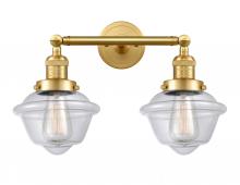 Innovations Lighting 208-SG-G532 - Oxford - 2 Light - 17 inch - Satin Gold - Bath Vanity Light