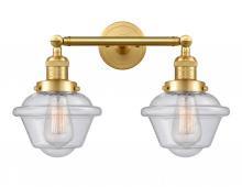 Innovations Lighting 208-SG-G534 - Oxford - 2 Light - 17 inch - Satin Gold - Bath Vanity Light