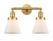 Innovations Lighting 208-SG-G61 - Cone - 2 Light - 16 inch - Satin Gold - Bath Vanity Light