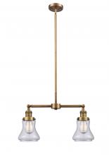Innovations Lighting 209-BB-G192 - Bellmont - 2 Light - 21 inch - Brushed Brass - Stem Hung - Island Light