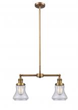 Innovations Lighting 209-BB-G194 - Bellmont - 2 Light - 21 inch - Brushed Brass - Stem Hung - Island Light