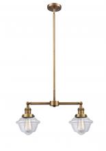 Innovations Lighting 209-BB-G532 - Oxford - 2 Light - 24 inch - Brushed Brass - Stem Hung - Island Light