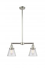 Innovations Lighting 209-PN-G64 - Cone - 2 Light - 21 inch - Polished Nickel - Stem Hung - Island Light