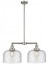 Innovations Lighting 209-SN-G74-L - Bell - 2 Light - 21 inch - Brushed Satin Nickel - Stem Hung - Island Light