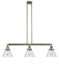 Innovations Lighting 213-AB-G44 - Cone - 3 Light - 40 inch - Antique Brass - Stem Hung - Island Light