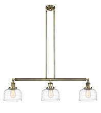 Innovations Lighting 213-AB-G713 - Bell - 3 Light - 41 inch - Antique Brass - Stem Hung - Island Light