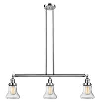 Innovations Lighting 213-PN-G194 - Bellmont - 3 Light - 39 inch - Polished Nickel - Stem Hung - Island Light