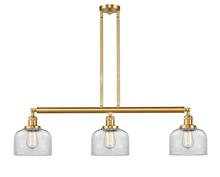 Innovations Lighting 213-SG-G72 - Bell - 3 Light - 41 inch - Satin Gold - Stem Hung - Island Light