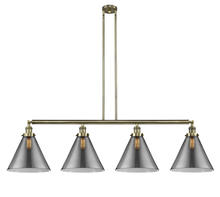 Innovations Lighting 214-AB-G43-L-LED - Cone - 4 Light - 56 inch - Antique Brass - Stem Hung - Island Light