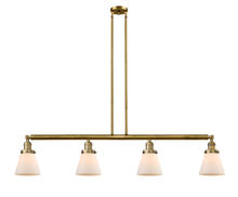 Innovations Lighting 214-BB-G61 - Cone - 4 Light - 51 inch - Brushed Brass - Stem Hung - Adjustable Island Light