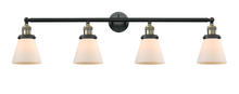 Innovations Lighting 215-BAB-G61 - Cone - 4 Light - 42 inch - Black Antique Brass - Bath Vanity Light