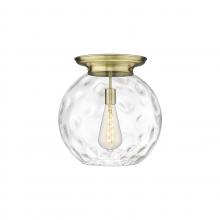Innovations Lighting 221-1F-AB-G1215-16 - Athens Water Glass - 1 Light - 16 inch - Antique Brass - Flush Mount