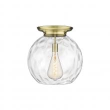 Innovations Lighting 221-1F-AB-G1215-18 - Athens Water Glass - 1 Light - 18 inch - Antique Brass - Flush Mount