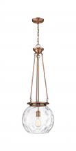Innovations Lighting 221-1P-AC-G1215-14 - Athens Water Glass - 1 Light - 13 inch - Antique Copper - Chain Hung - Pendant