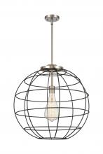 Innovations Lighting 221-1S-SN-CE-22-BK - Lake Placid - 1 Light - 22 inch - Satin Nickel - Multi Pendant