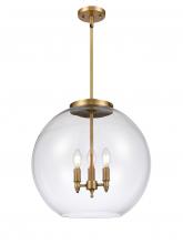 Innovations Lighting 221-3S-BB-G122-18 - Athens - 3 Light - 18 inch - Brushed Brass - Cord hung - Pendant